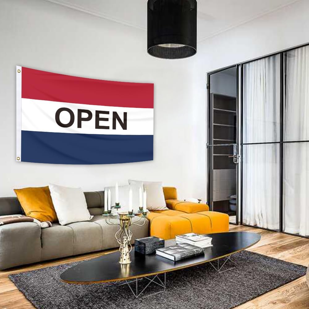 Detalle 1 de Open Business Flag 2x3 Feet