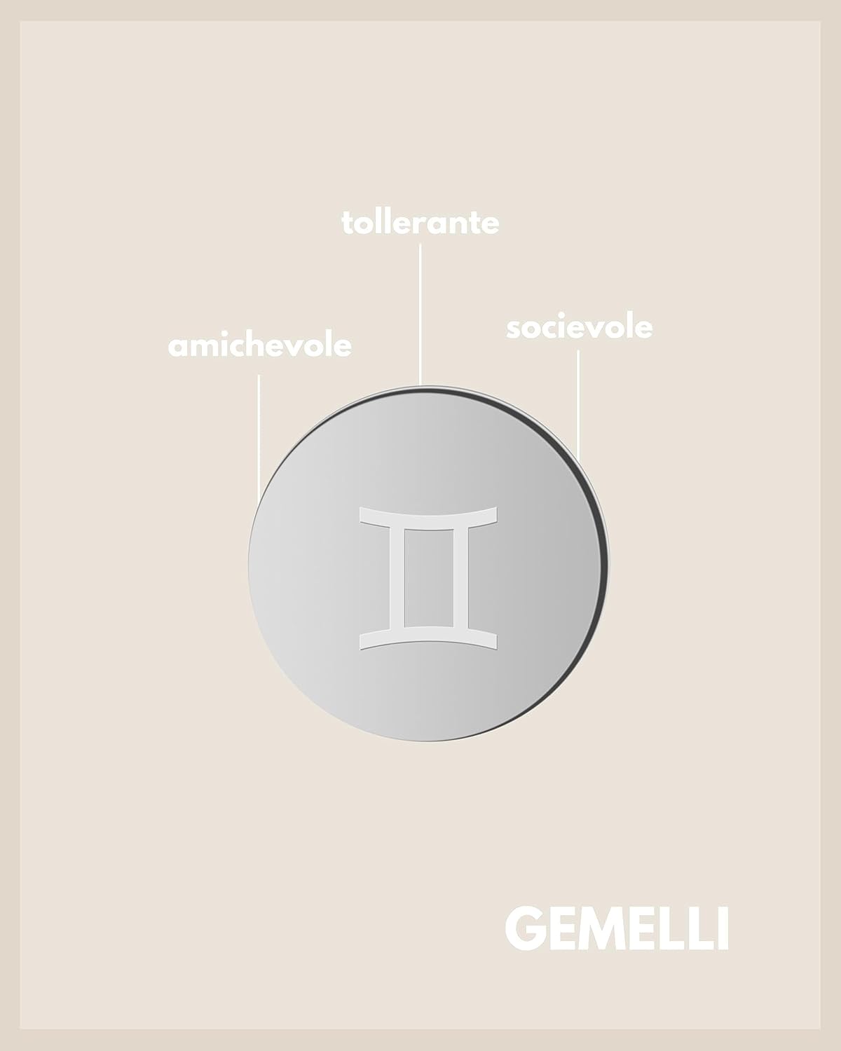 Thumbnail 1 de Good.Designs Collana zodiacale 40 cm