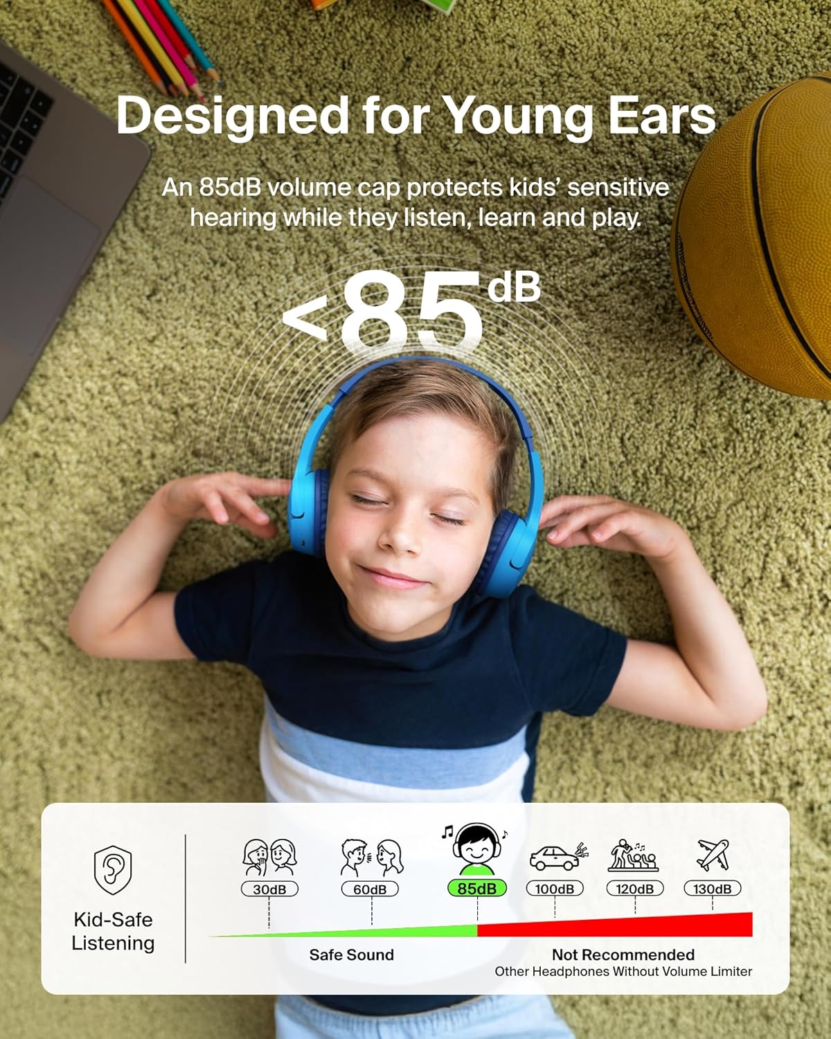 Thumbnail 1 de Belkin SoundForm Mini Kids Headphones