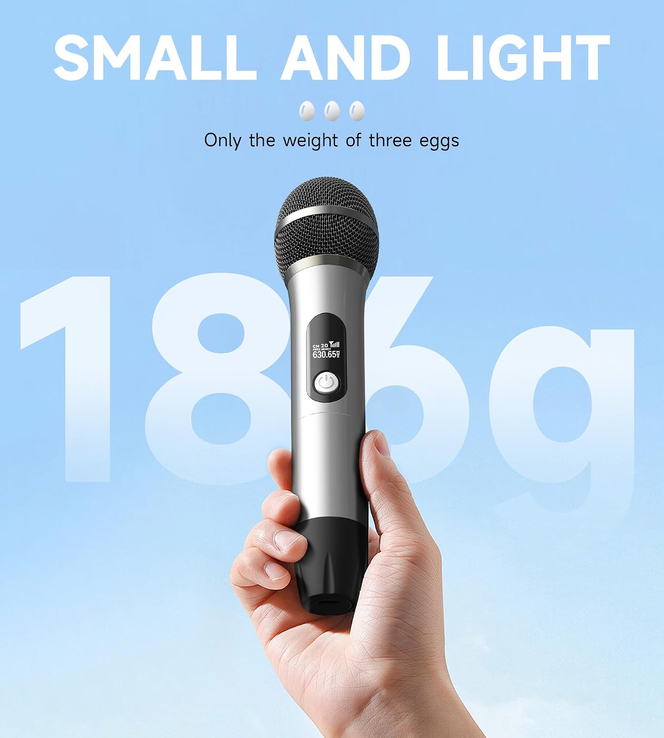 Thumbnail 4 de Wireless Microphones 200 ft Range, 40H Battery 🎤