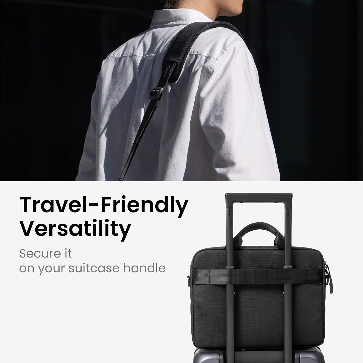 Thumbnail 6 de tomtoc A33 Laptop Shoulder Bag for 13–14 inch laptops (water-resistant case) with organised document storage