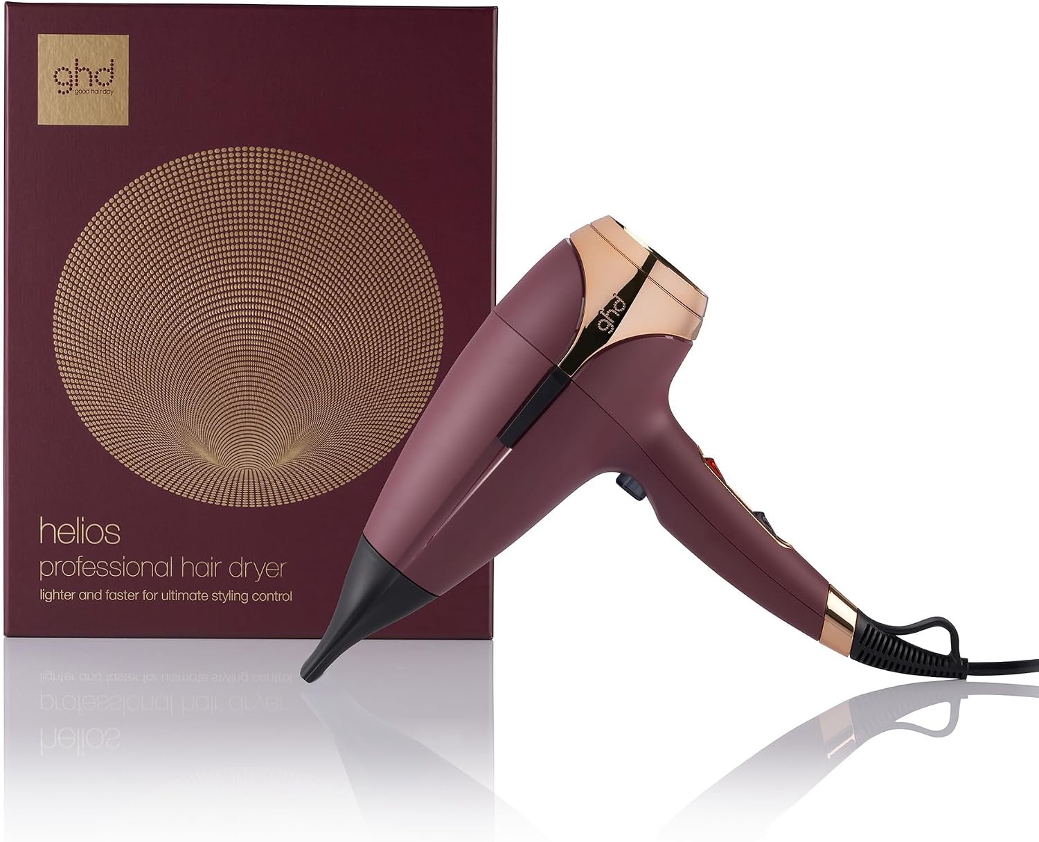 Detalle de ghd Helios, asciugacapelli professionale ionico con tecnologia Aeroprecis