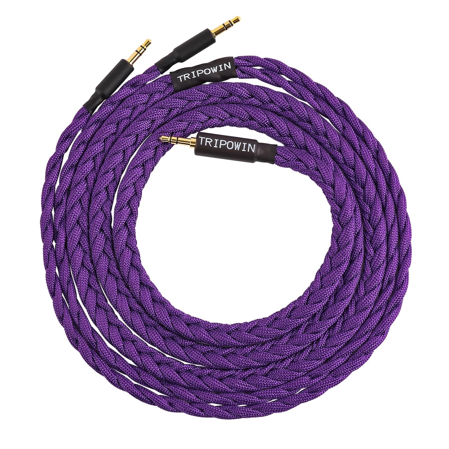 Detalle de Linsoul Tripowin GranVia cavo di ricambio audio OFC 3,5 mm (2 m) per cuffie HE4XX/HE-400i/HE400se