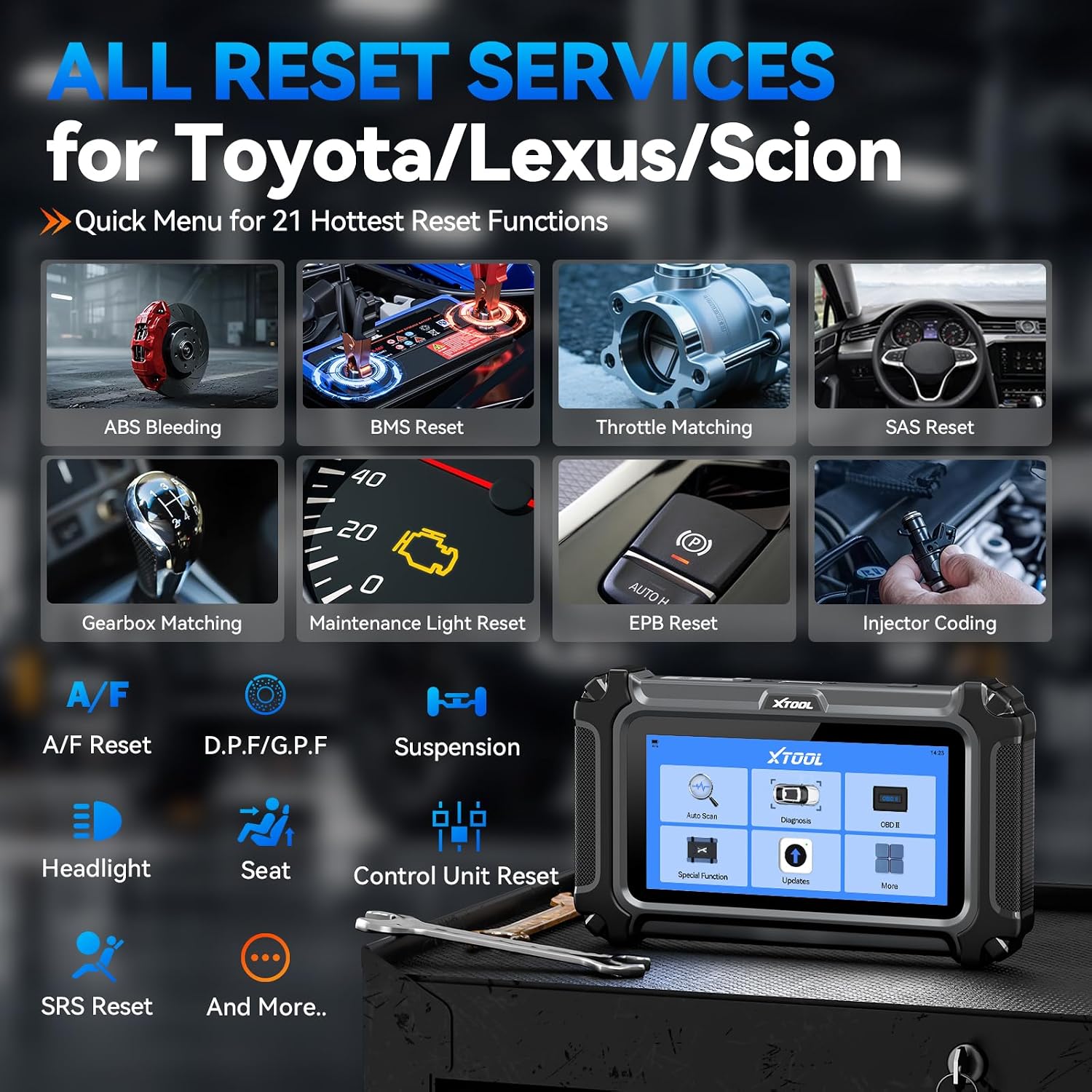 Thumbnail 3 de XTOOL IP500 OBD2 Scanner for Toyota: Full Systems Bidirectional Diagnostic Tool