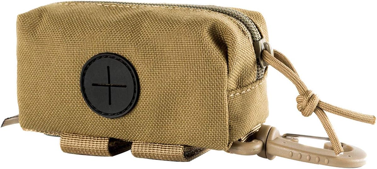 Detalle 2 de OneTigris Distributeur Sac à Crottes Chien avec Système MOLLE et Mousquetons – Noir