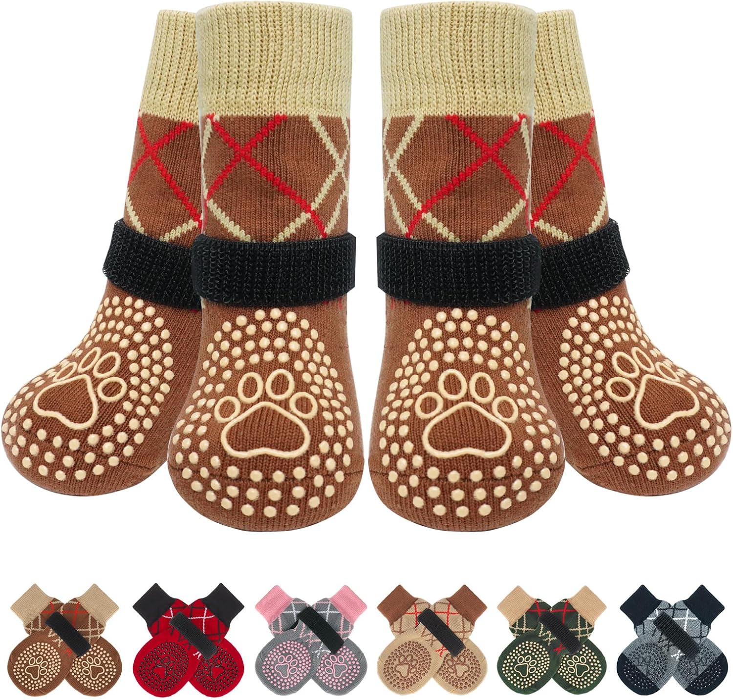 Detalle de Hundesocken von BEAUTYZOO mit Anti-Rutsch