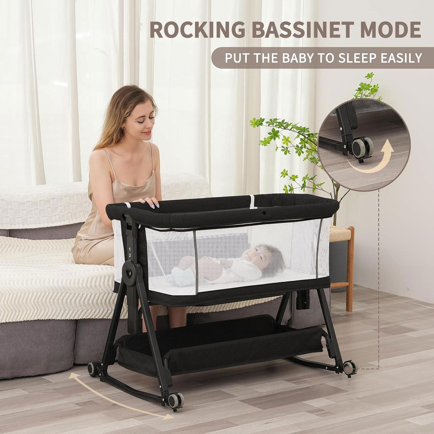 Thumbnail 4 de Jestonten bedside bassinet, 7 height settings