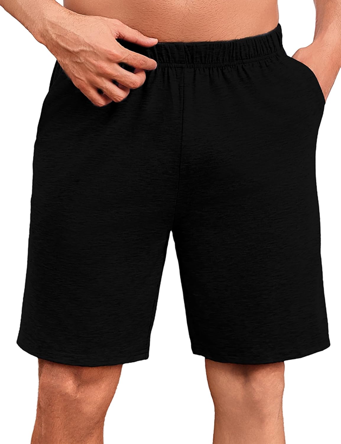 Detalle de Uniexcosm Schlafanzughose Herren Kurz – bequeme Baumwoll-Shorts für Schlaf und Freizeit