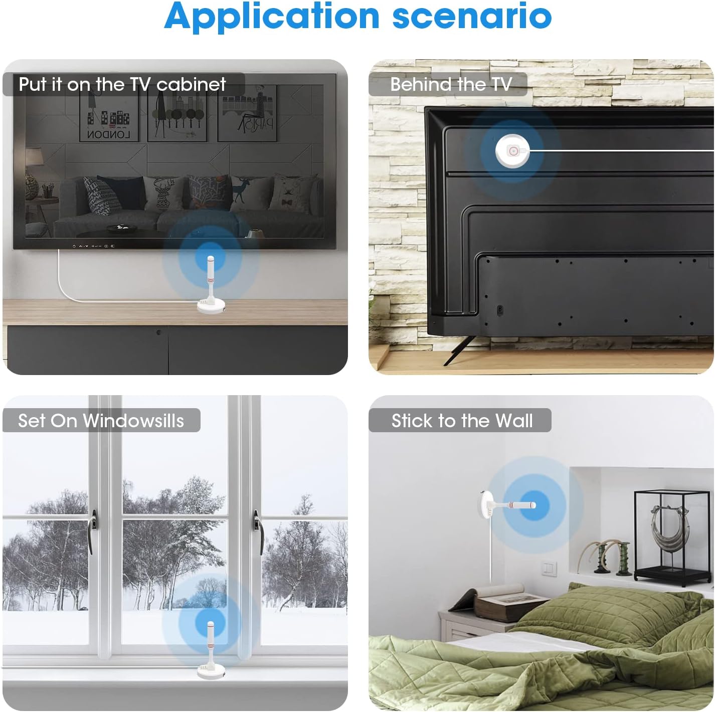 Thumbnail 5 de LEADSIGN amplified TV aerial (indoor/outdoor) for Freeview smart TVs with long-range reception
