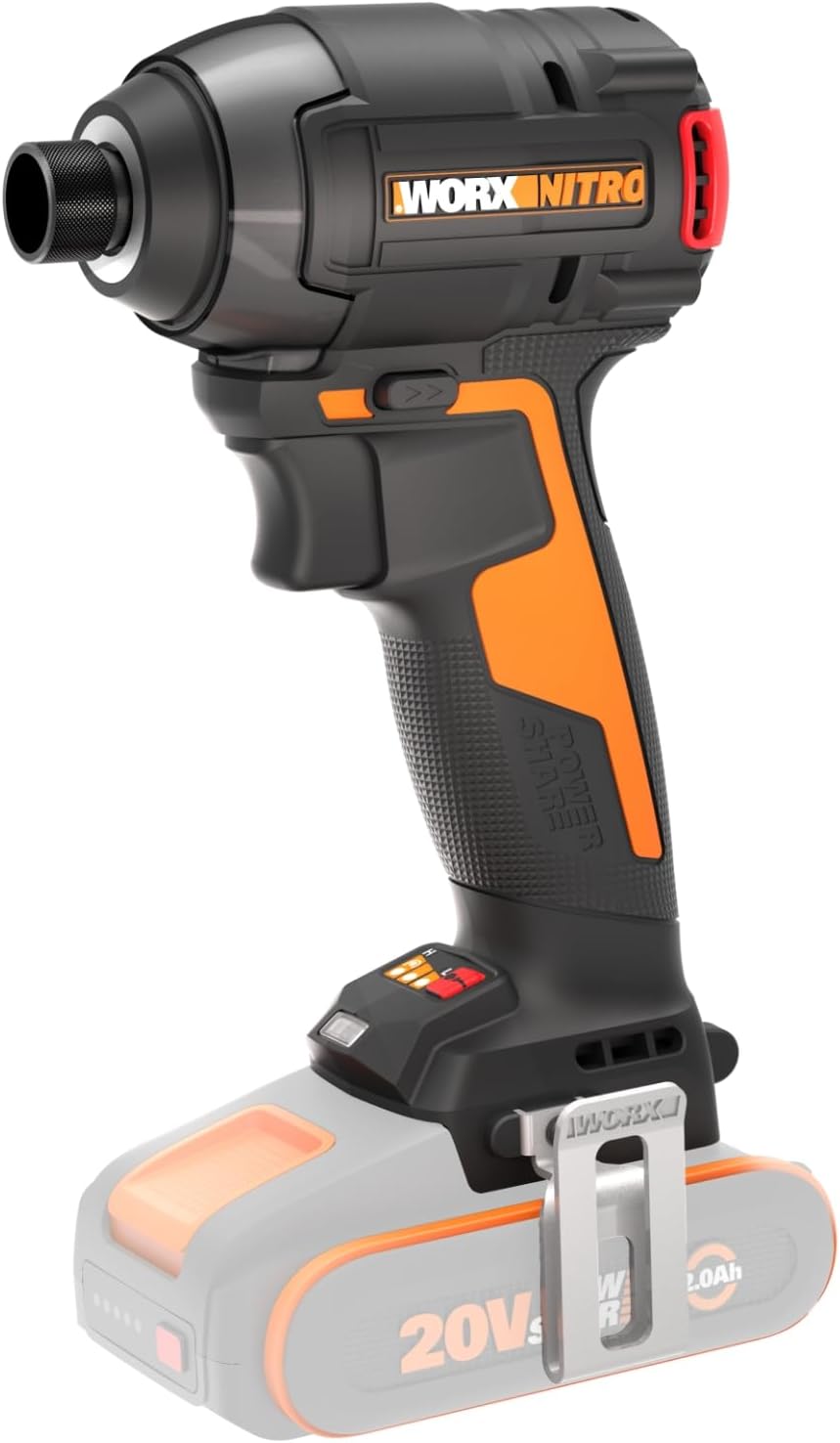 WORX Visseuse à chocs sans fil 20V WX265.9 (brushless) – 200 Nm, 3 vitesses, LED, sans batterie ni chargeur