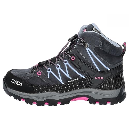 Detalle de CMP Kids Rigel Mid Trekking Shoes Wp: Scarpe da trekking impermeabili per bambini e ragazzi, Titanio Skyway 66UM, 28 EU