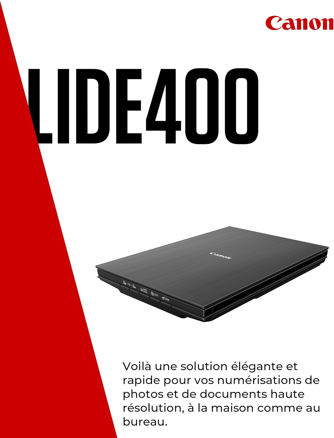 Thumbnail 1 de Canon LiDE 400 Scanner de Documents (Noir) — Érgo conforme et compact, USB-C