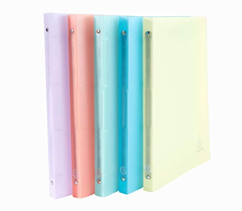 Exacompta 51170E Carpetas flexibles PP 4 anillas 15 mm 📁