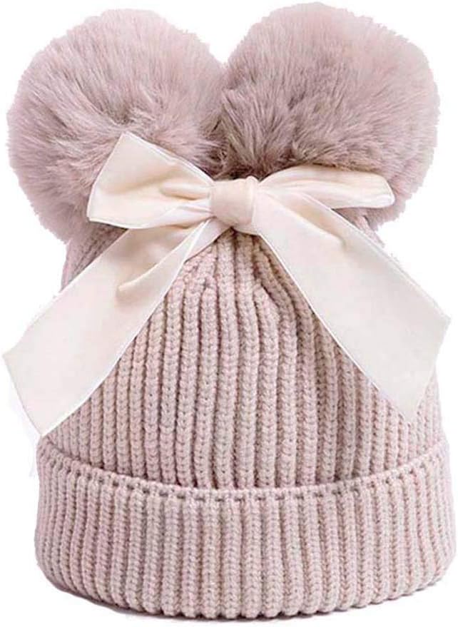 Detalle 2 de Uniyoung Baby Winter Hat Bowknot Beanie