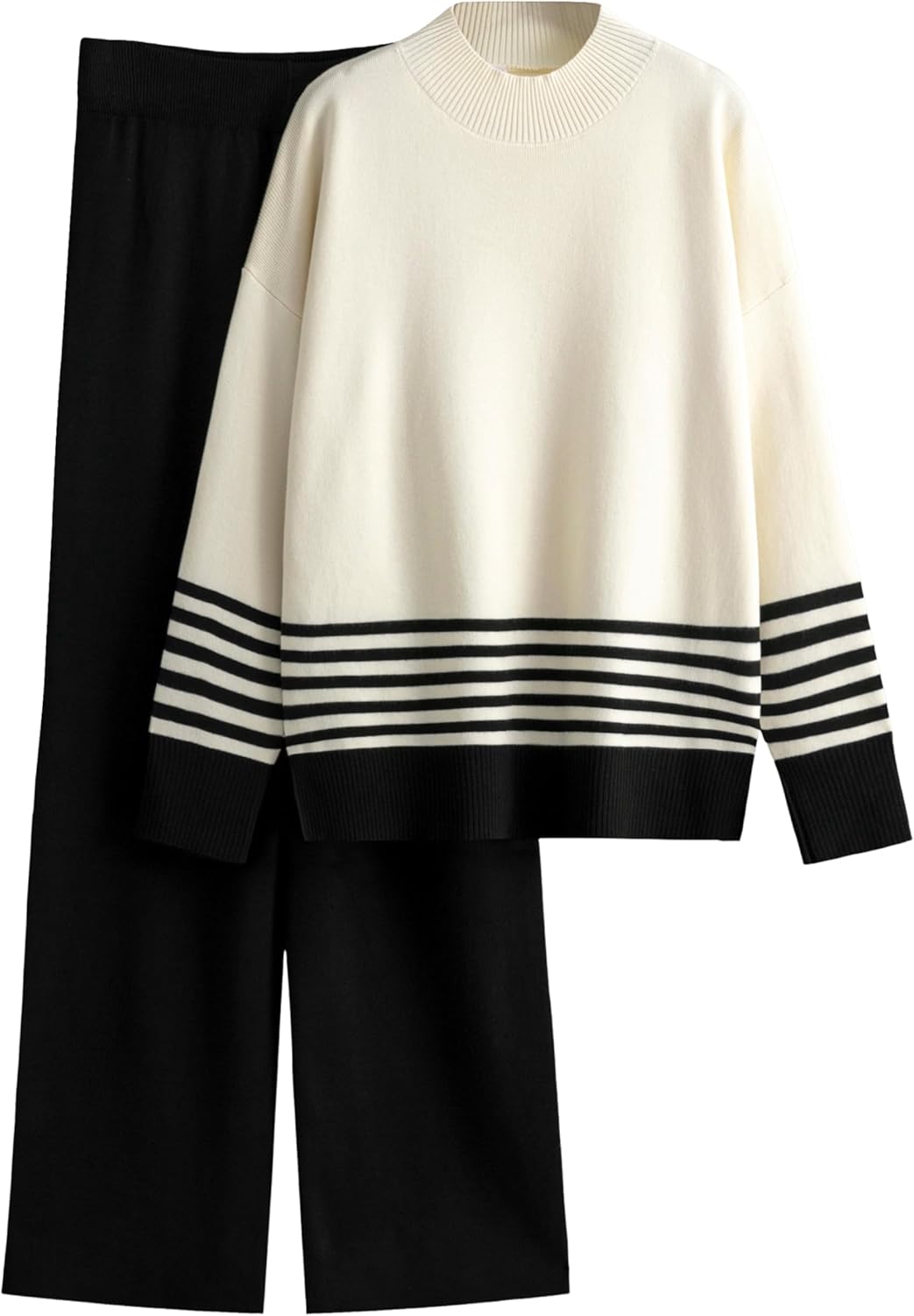 Detalle de Tanming Women's Lounge Set 2‑Piece Knit 1 emoji