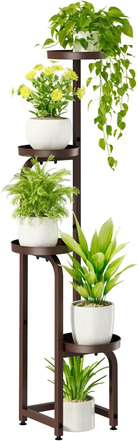 Thumbnail 6 de Bamworld Tall Plant Stand 4-tier metal shelf