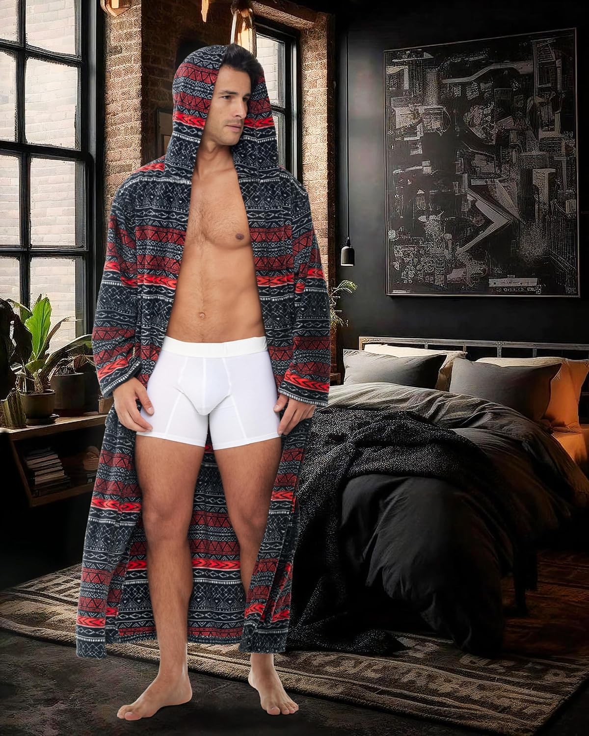 Thumbnail 3 de Alexander Del Rossa Robe 2XL plush fleece