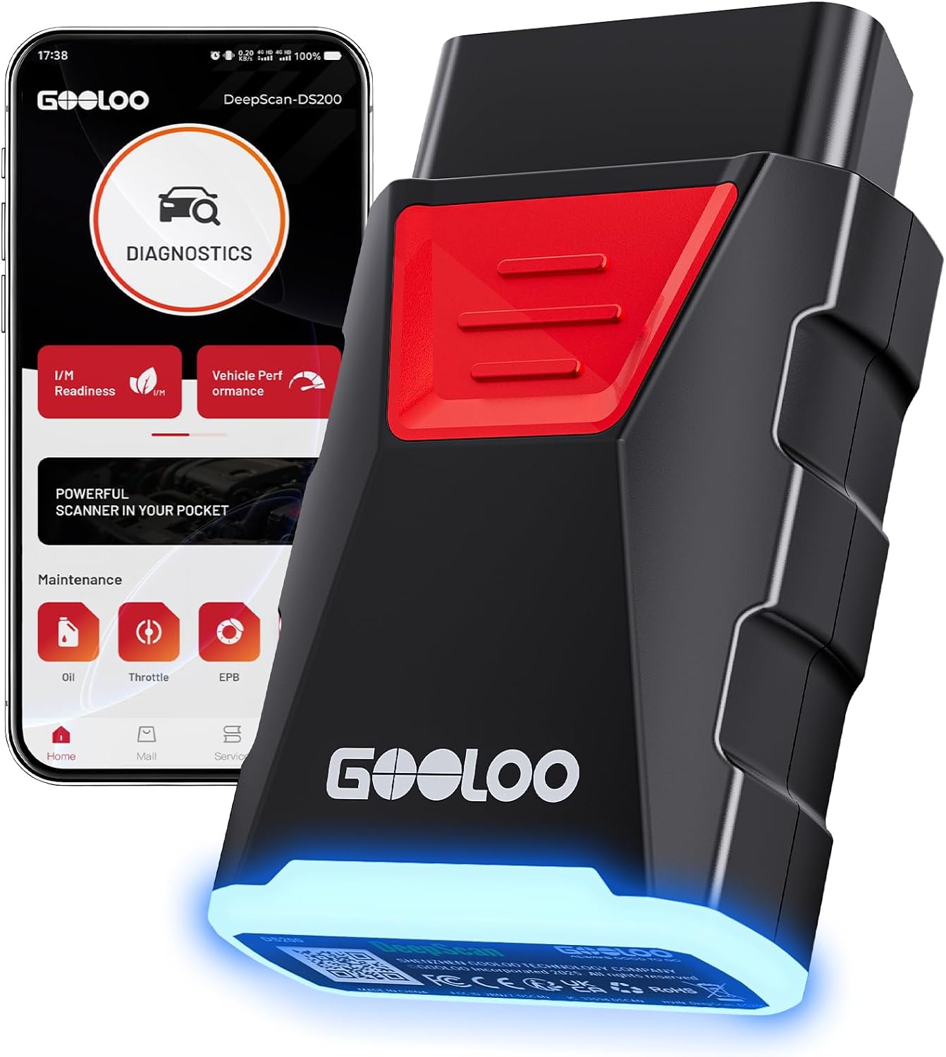 Detalle de GOOLOO DEEPSCAN DS200 OBD2 Scanner
