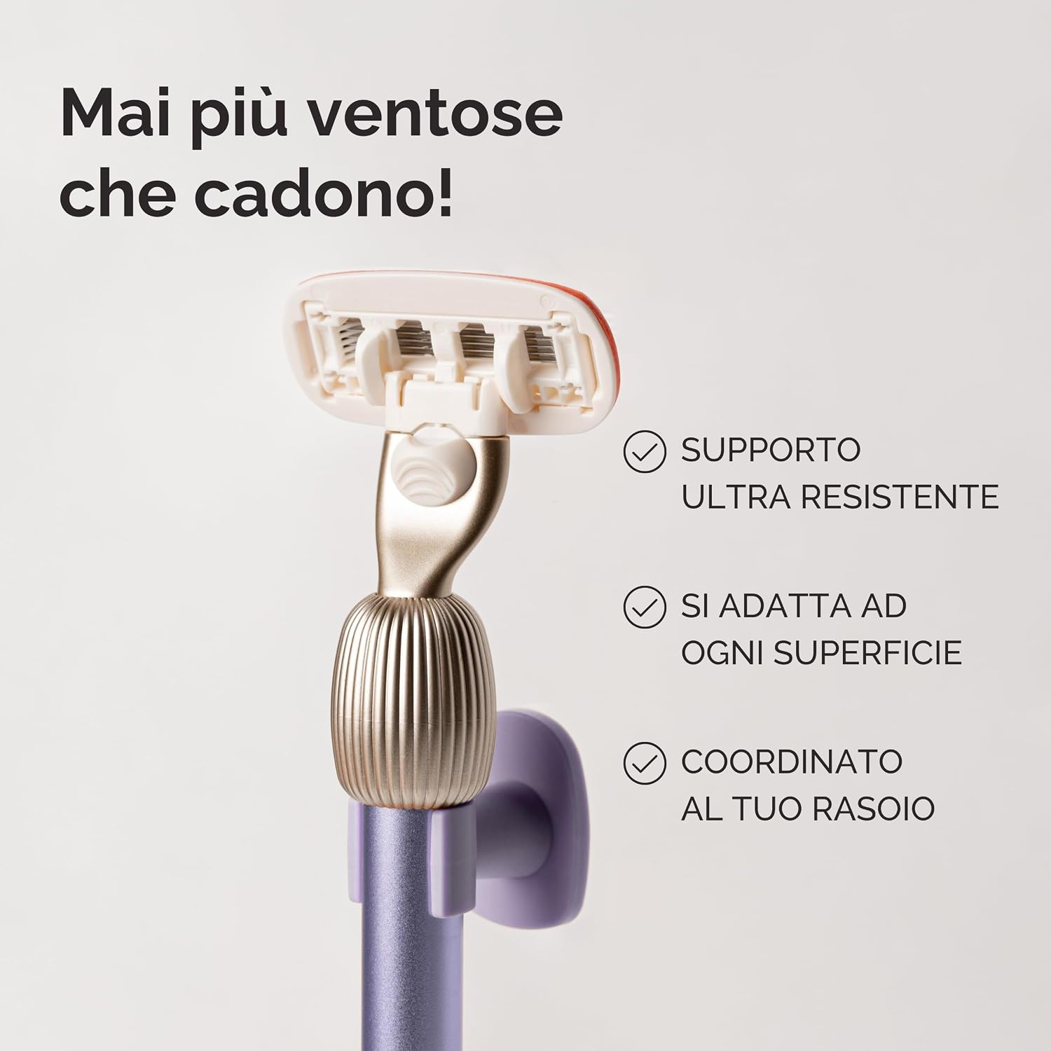 Detalle de Fler Smooth Skin Set: Rasoio Donna con Supporto, lamette di Ricambio e Mousse + Crema Corpo Lenitiva