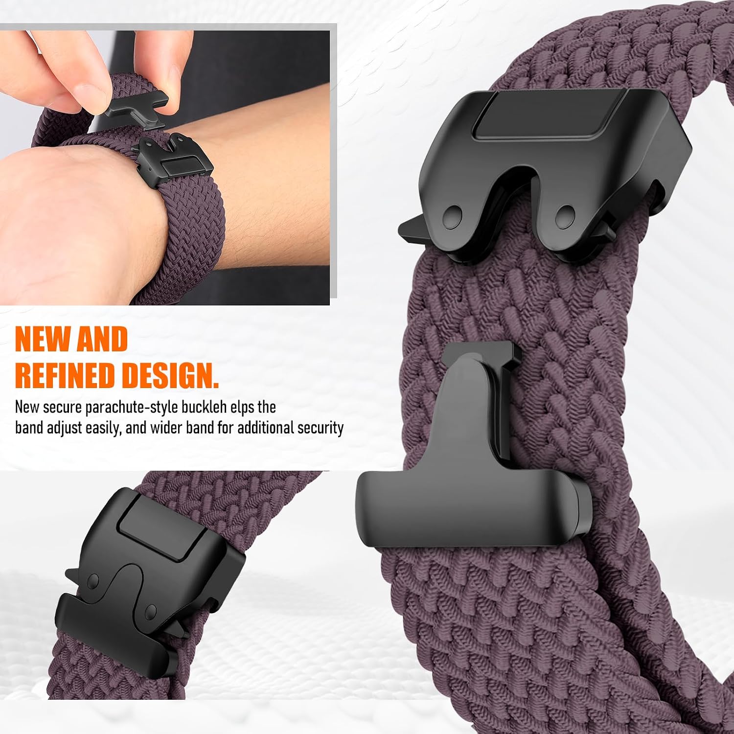 Thumbnail 3 de SOLOLUP Braided Straps for Samsung Galaxy Watch 8/8 Classic – Nylon Stretch Band