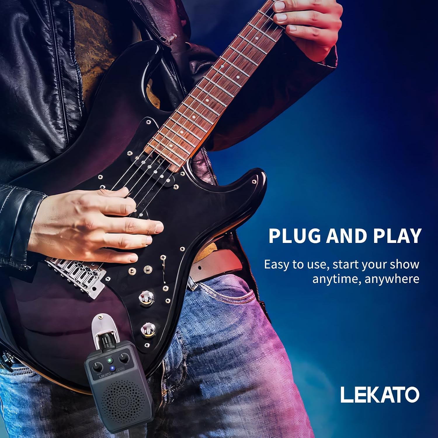 Thumbnail 5 de LEKATO Portable Guitar Amp 5W review: compact practice power with Bluetooth and 4 built‑in effects