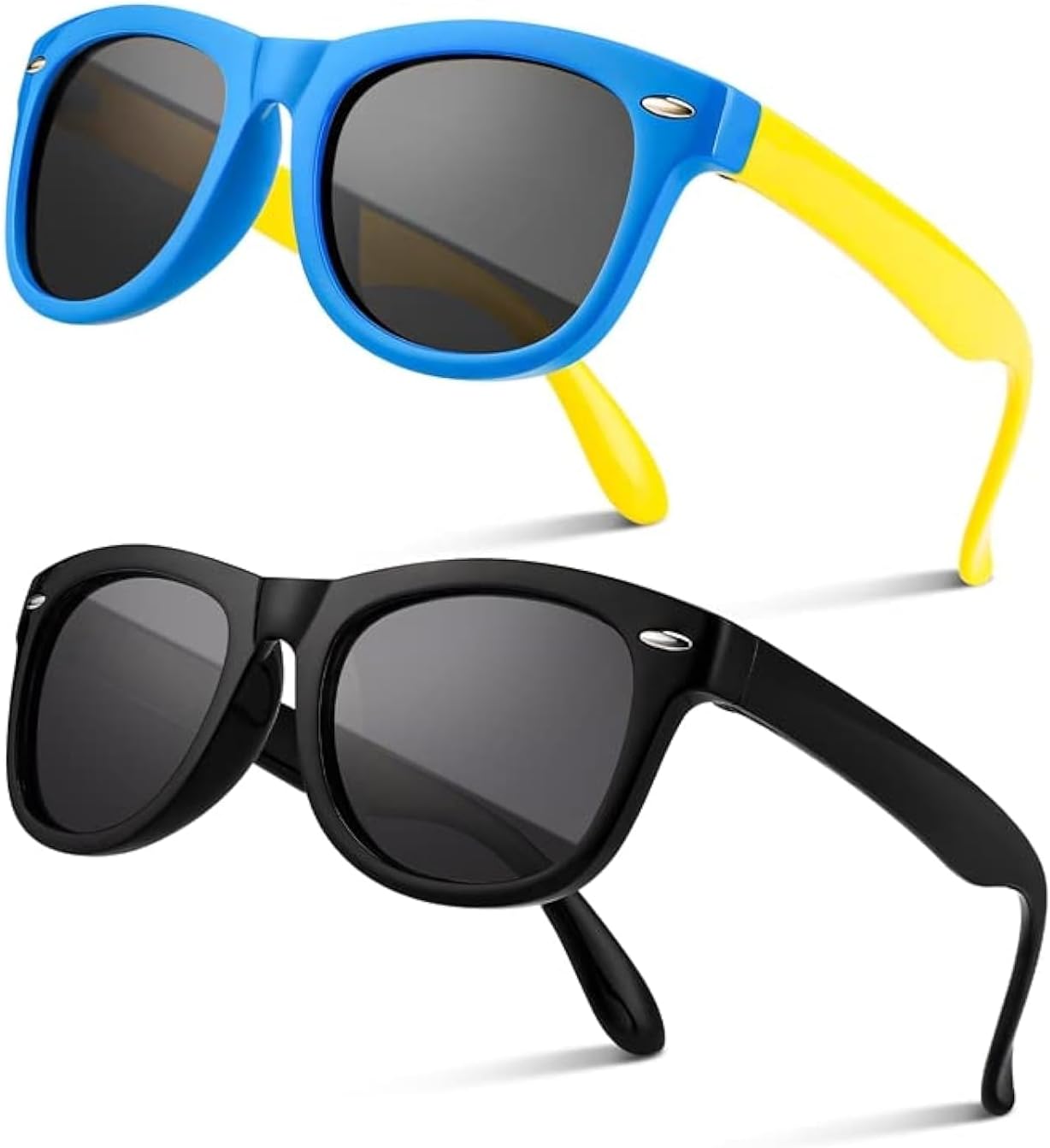 Detalle de Firtink 2 Pair Kids Polarized Sunglasses – Colourful Twin Set for Boys