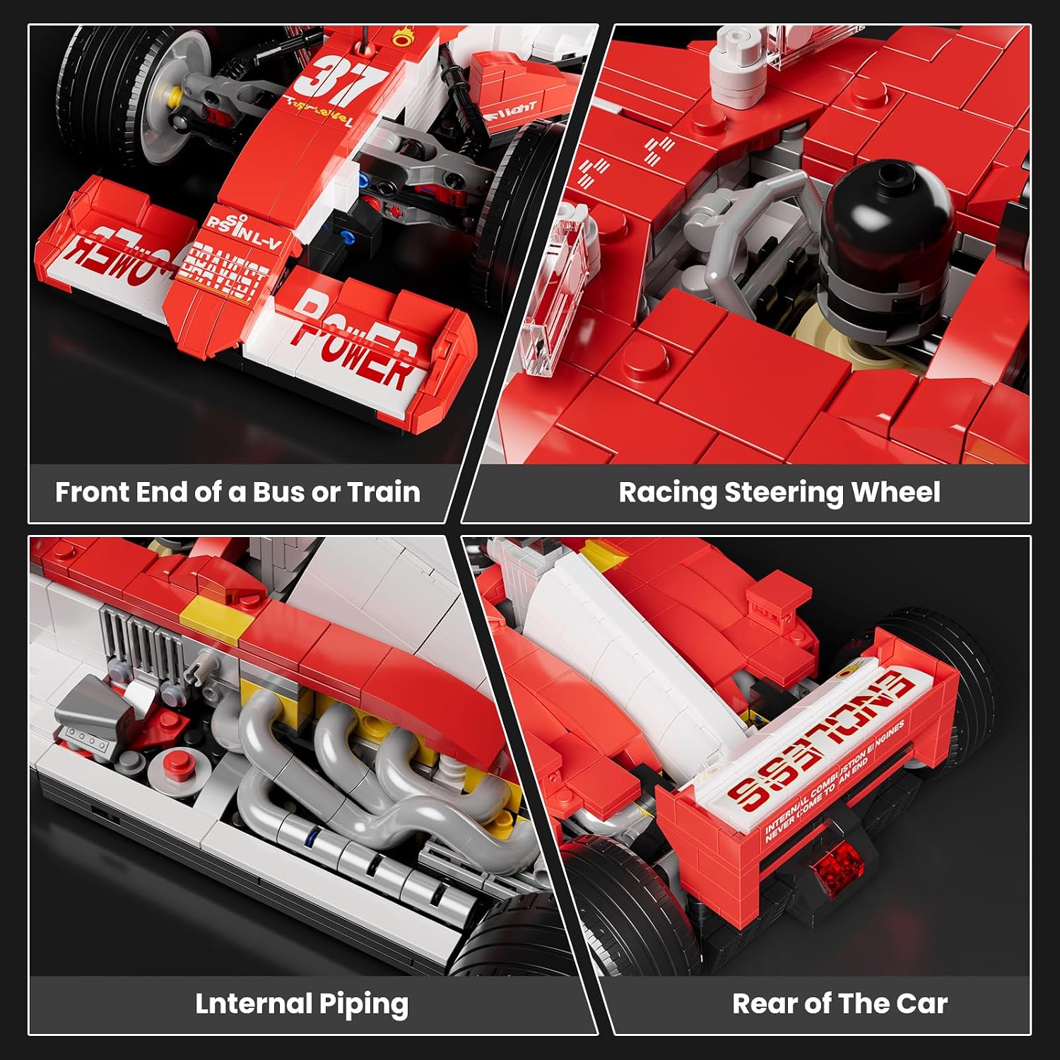 Thumbnail 6 de Mould King 10035 Formelâ1 Rennwagen Set 1603 Teile đ