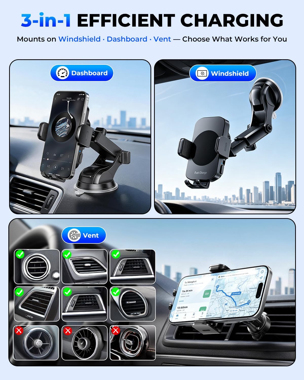 Thumbnail 2 de 15W Wireless Car Charger