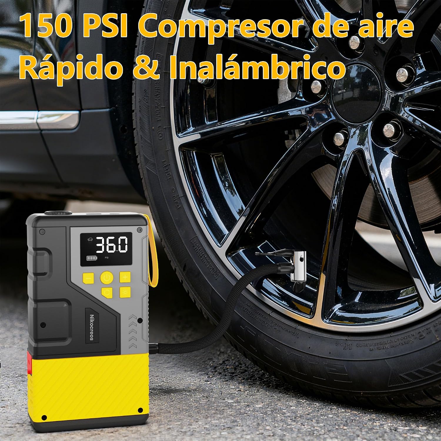 Detalle 2 de Iniciador portátil 3000A con compresor