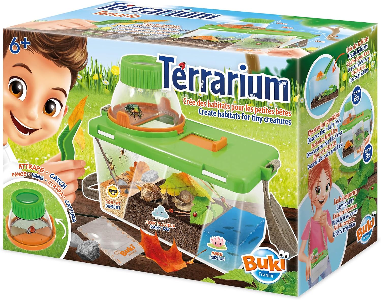 BUKI BL034 – Terrarium: Beobachtungs-Set für kleine Lebensräume