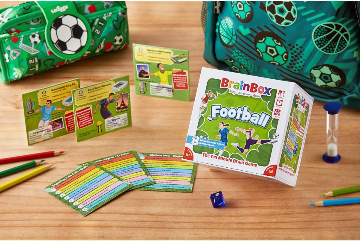 Detalle 1 de Asmodee BrainBox Football 55 cards