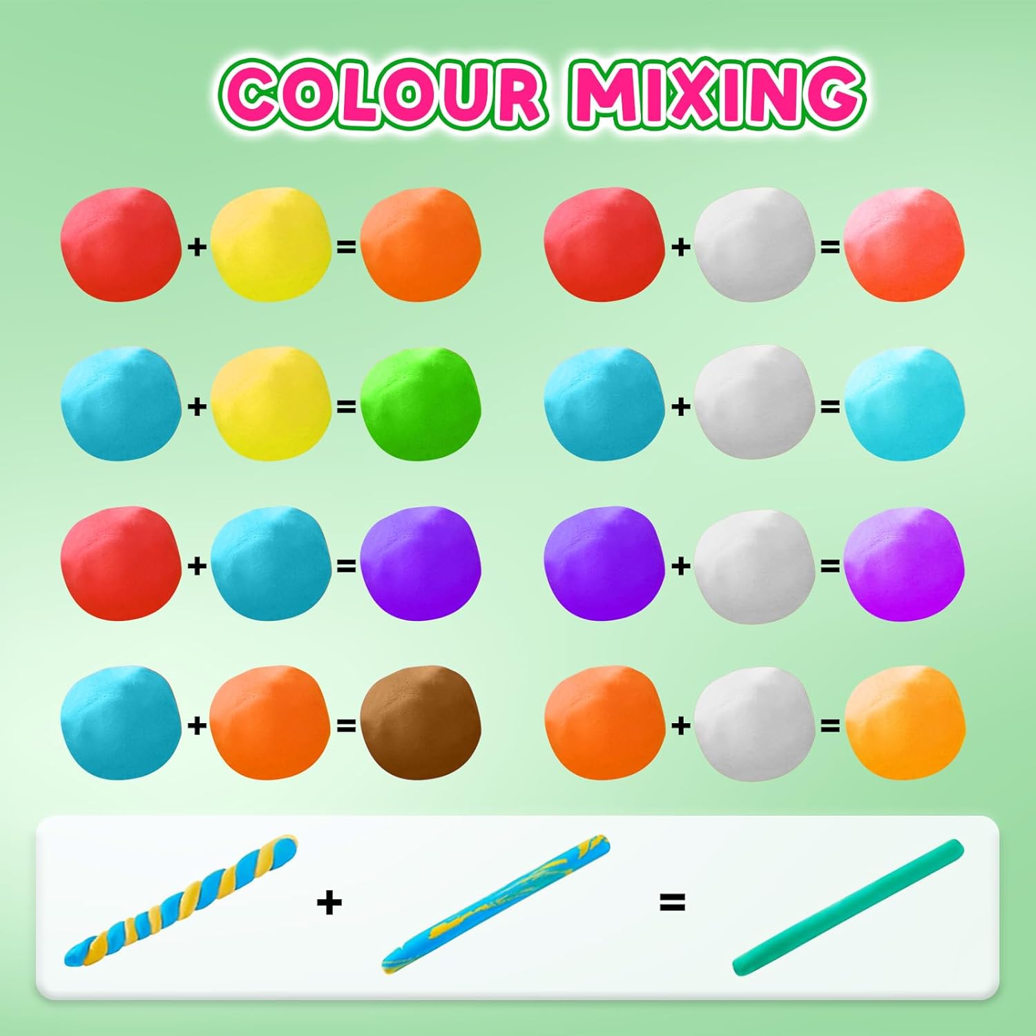 Thumbnail 2 de FAGNBED Air Dry Clay 76 Colori – Kit Modellabile Magic Clay con 5 Attrezzi per Scultura