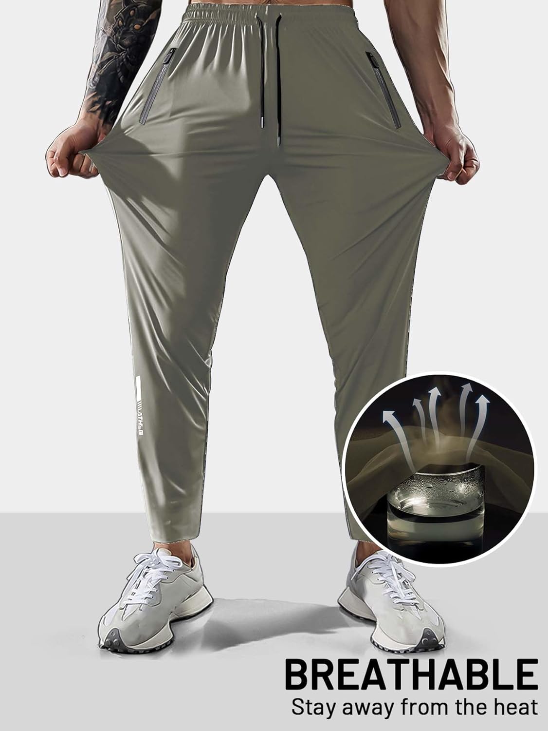Thumbnail 3 de Hidkat Herren-Wanderhose schnelltrocknend, leicht & wasserabweisend (Sweathose) mit Reißverschlusstaschen