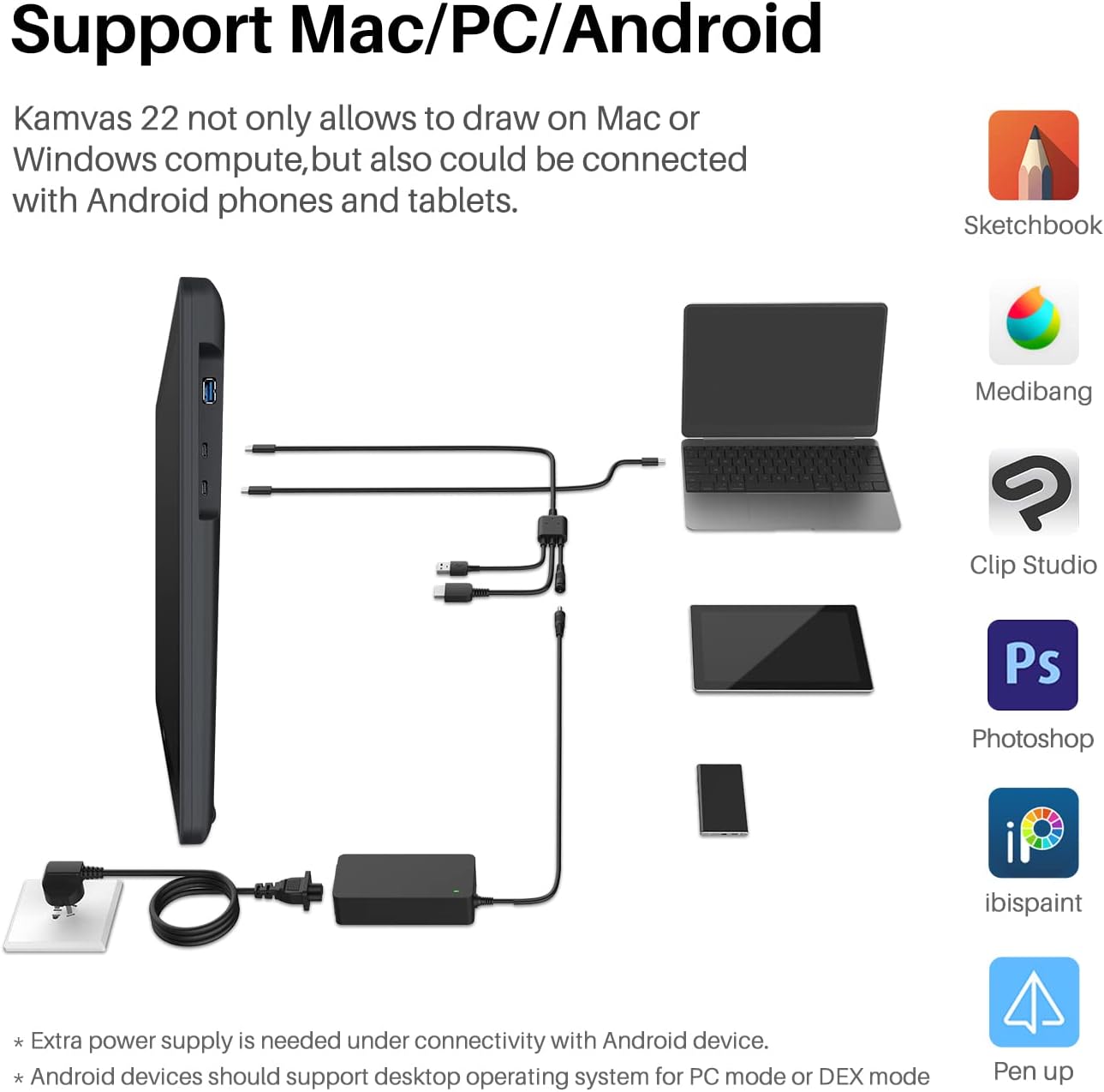Thumbnail 5 de HUION KAMVAS 22 21.5 inch Pen Display