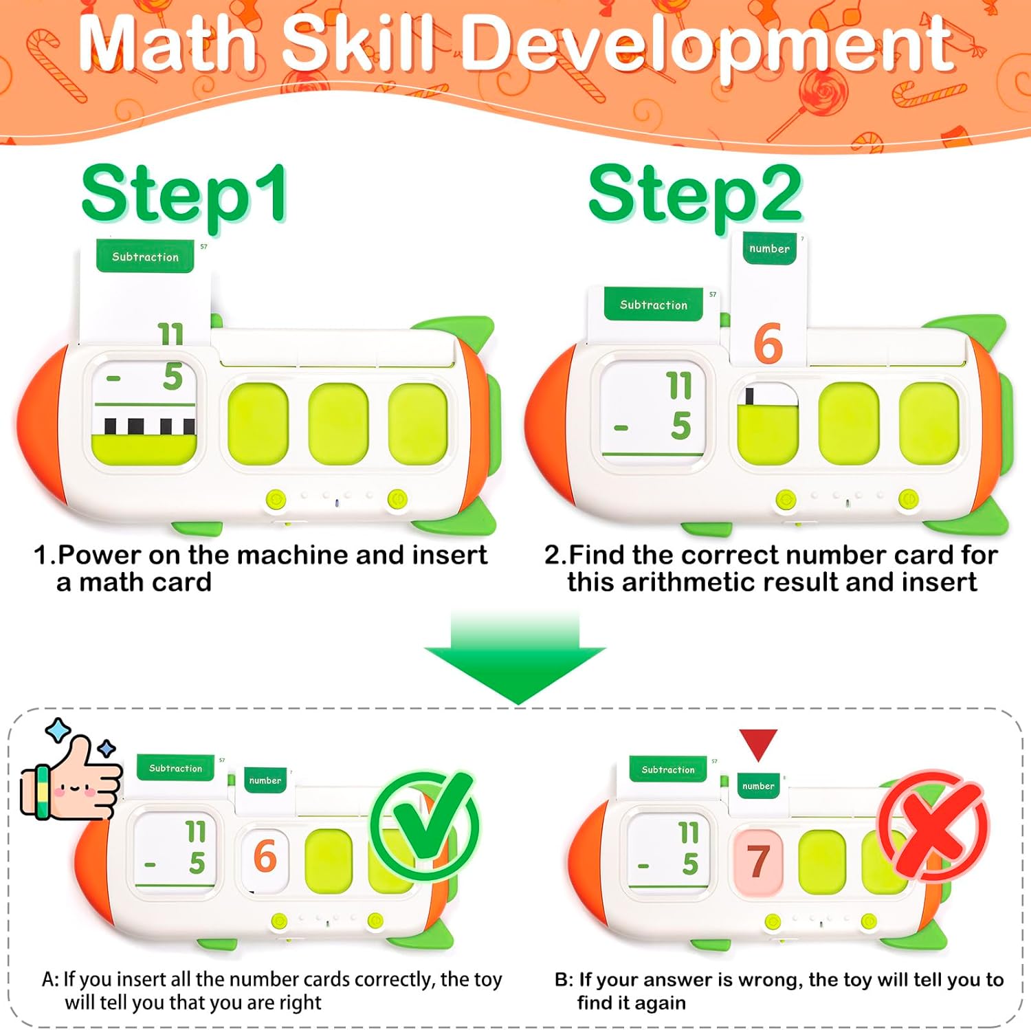 Thumbnail 4 de Talking Phonics Flash Cards Toys: CVC word spelling & maths games for ages 3–8