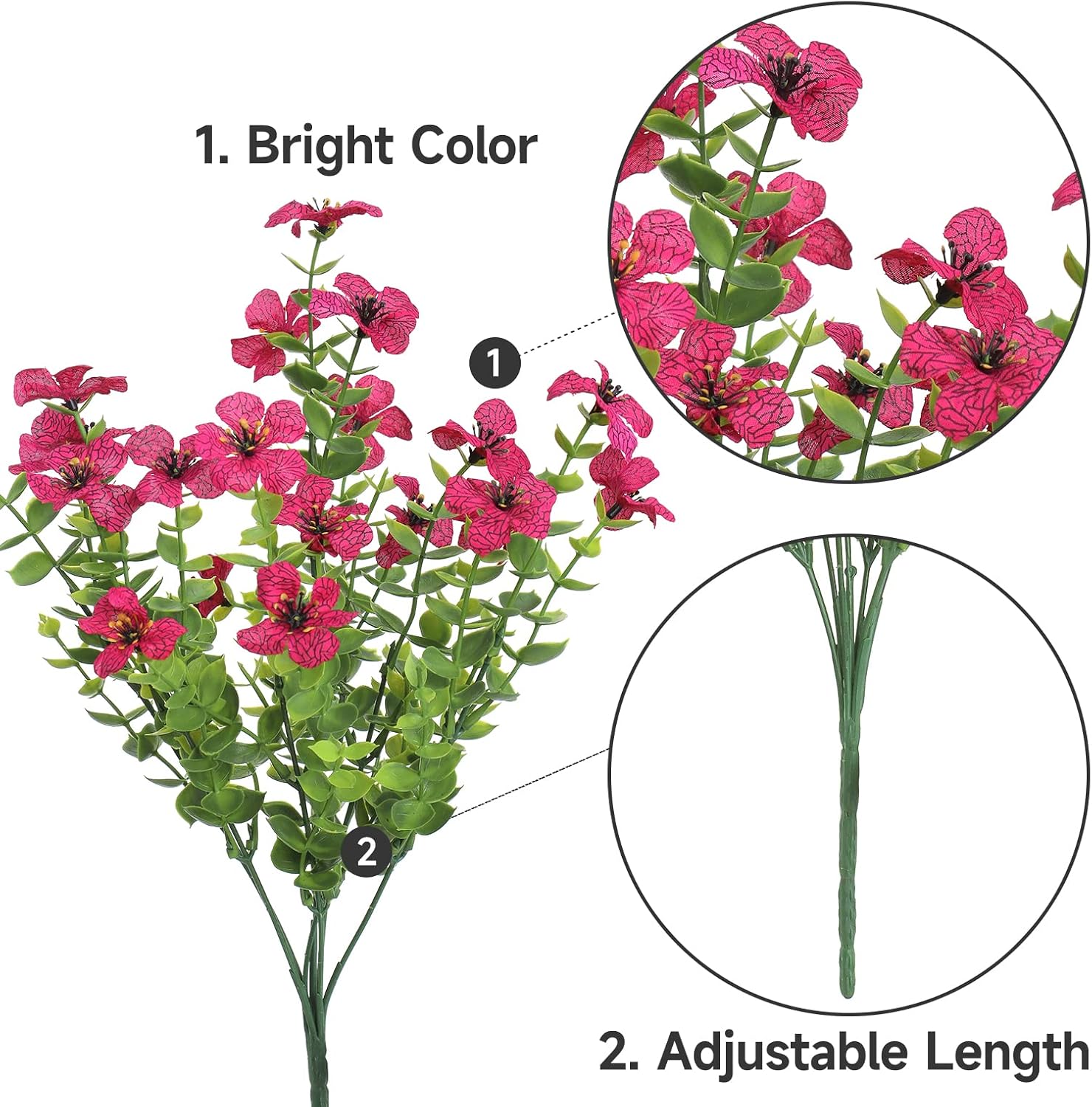 Thumbnail 1 de LOMOHOO 9 Bundles artificial flowers