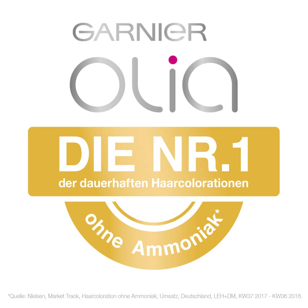 Detalle 2 de Garnier Olia Dauerhafte Haarfarbe ohne Ammoniak Nr. 3.0 Dunkelbraun (Packung mit 2), 1 Stück