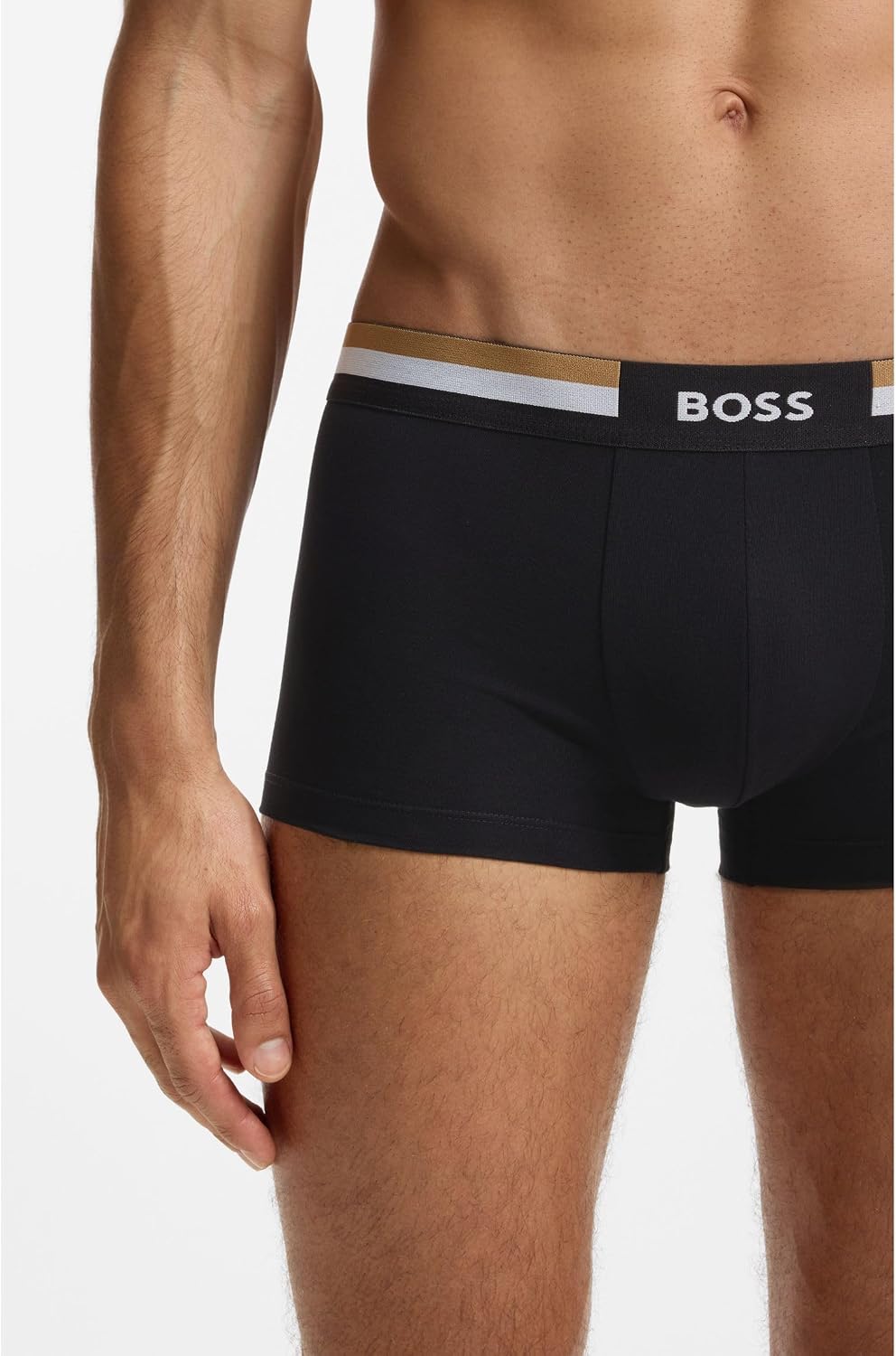 Detalle de BOSS Trunk Homme – caleçon type trunk, taille standard, présenté en boîte