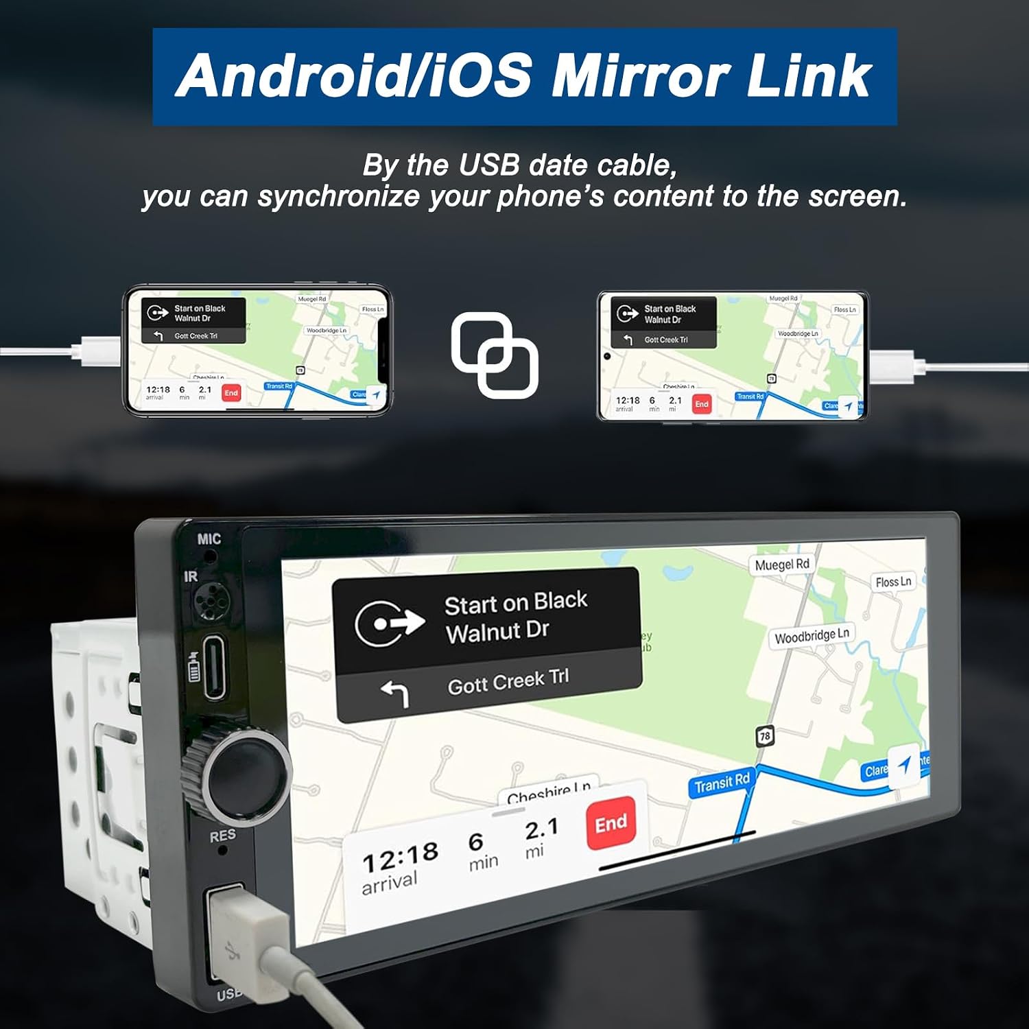 Detalle de Autoradio CarPlay 6,86 pouces