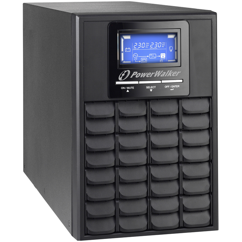 Detalle 2 de PowerWalker VFI 2000 C LCD: UPS/SAI de doble conversión para equipos críticos