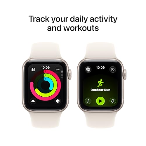 Detalle de Apple Watch SE 3 (GPS, 40mm) with Starlight Aluminum & Sport Band: A Practical Fitness & Health Smartwatch