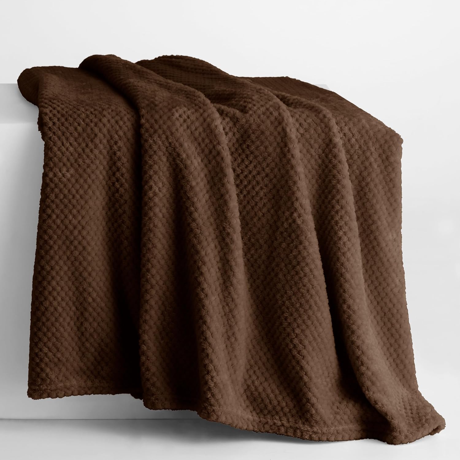 Detalle 2 de DecoKing Henry microvezeldeken 70 x 150 cm, bruin en geruit