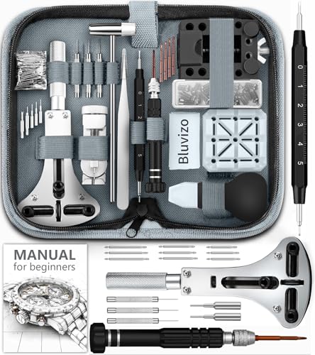 Bluvizo Professional Watch Repair Kit: 149pcs Watch Repair Tool Set