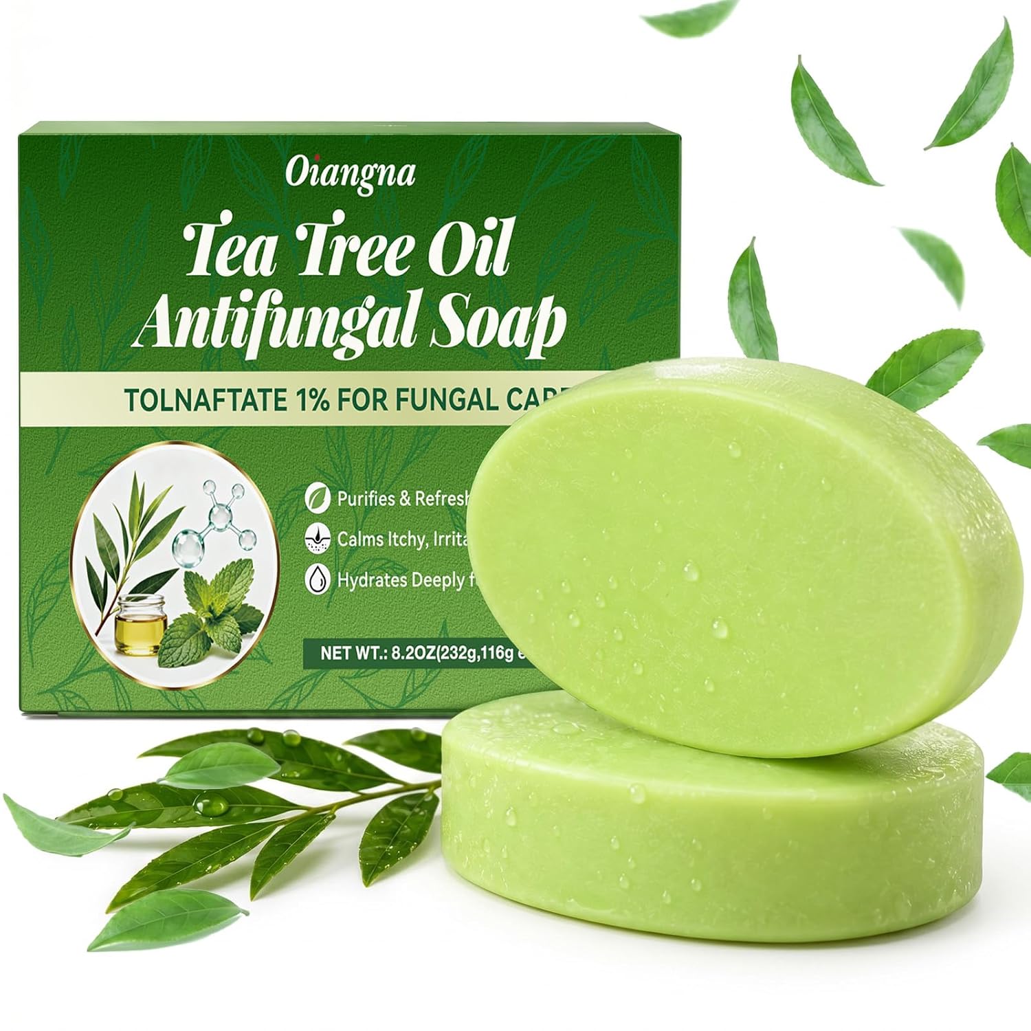 Detalle de Oiangna Antifungal Soap Bar, 2-Pack