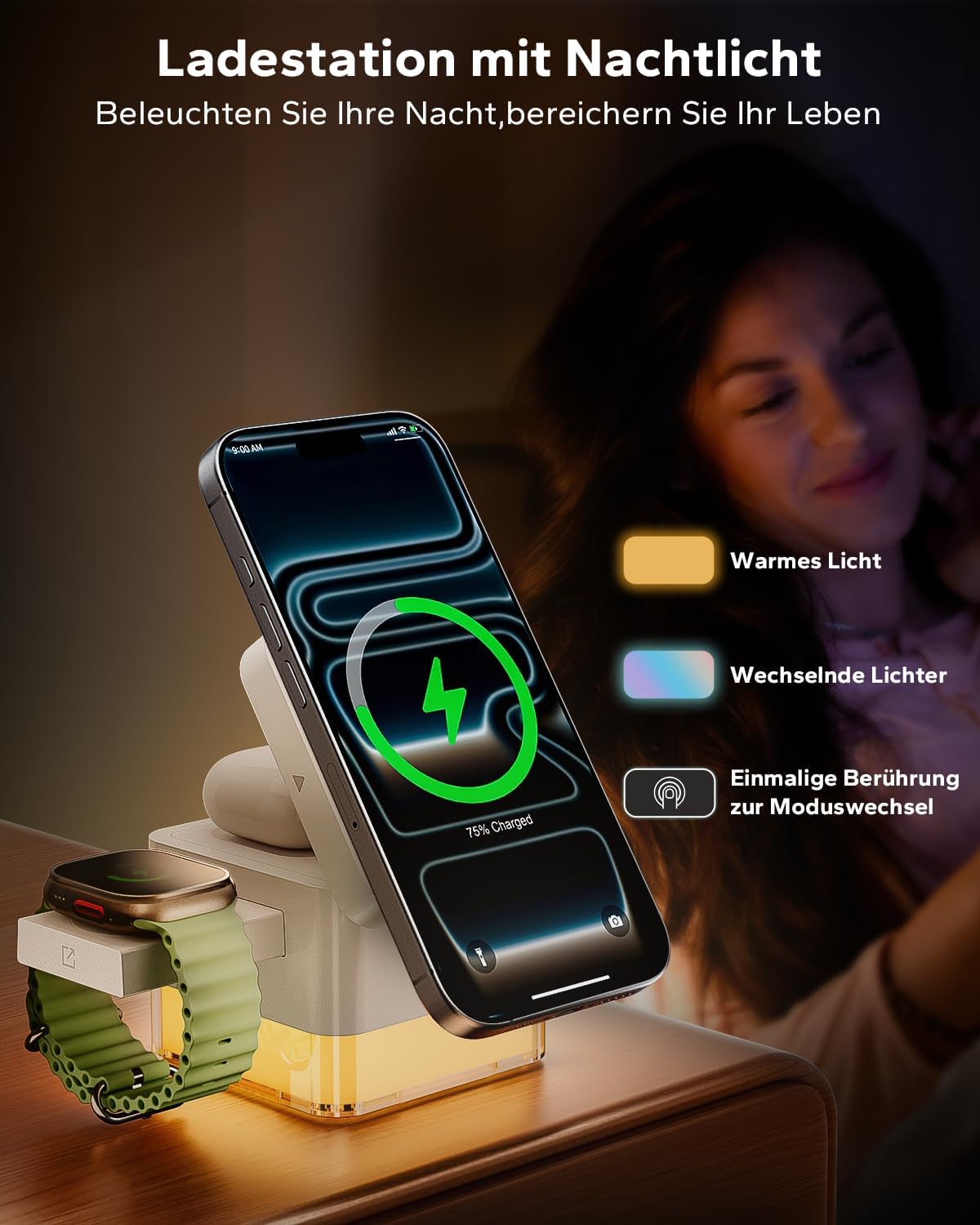 Thumbnail 4 de KPON 3-in-1 Ladestation für iPhone und Watch