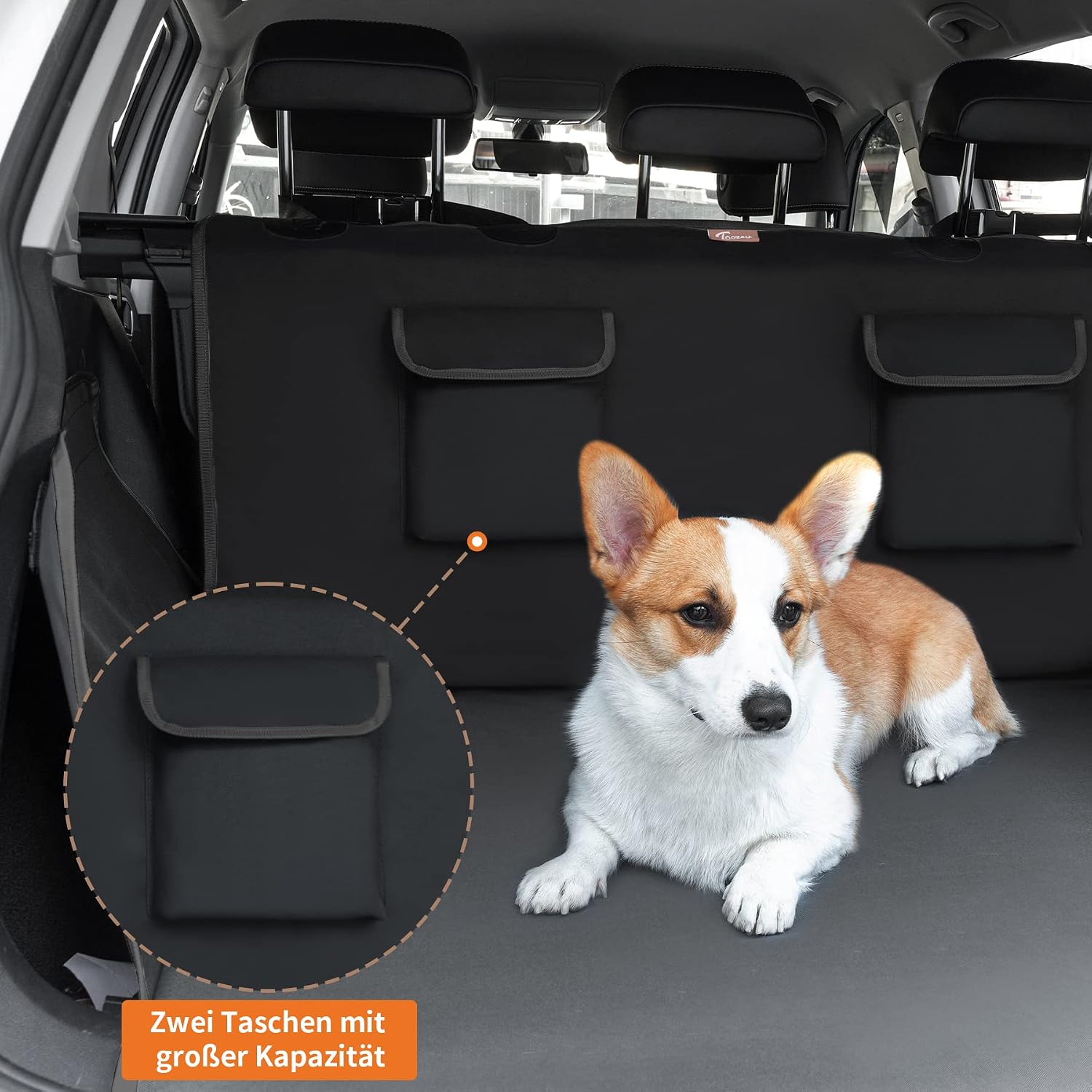 Thumbnail 6 de Kofferraumschutz Hund mit Seitenschutz & Stoßstangenschutz – universelle Schutzmatte fürs Auto (185 × 105 cm), wasserdicht & pflegeleicht