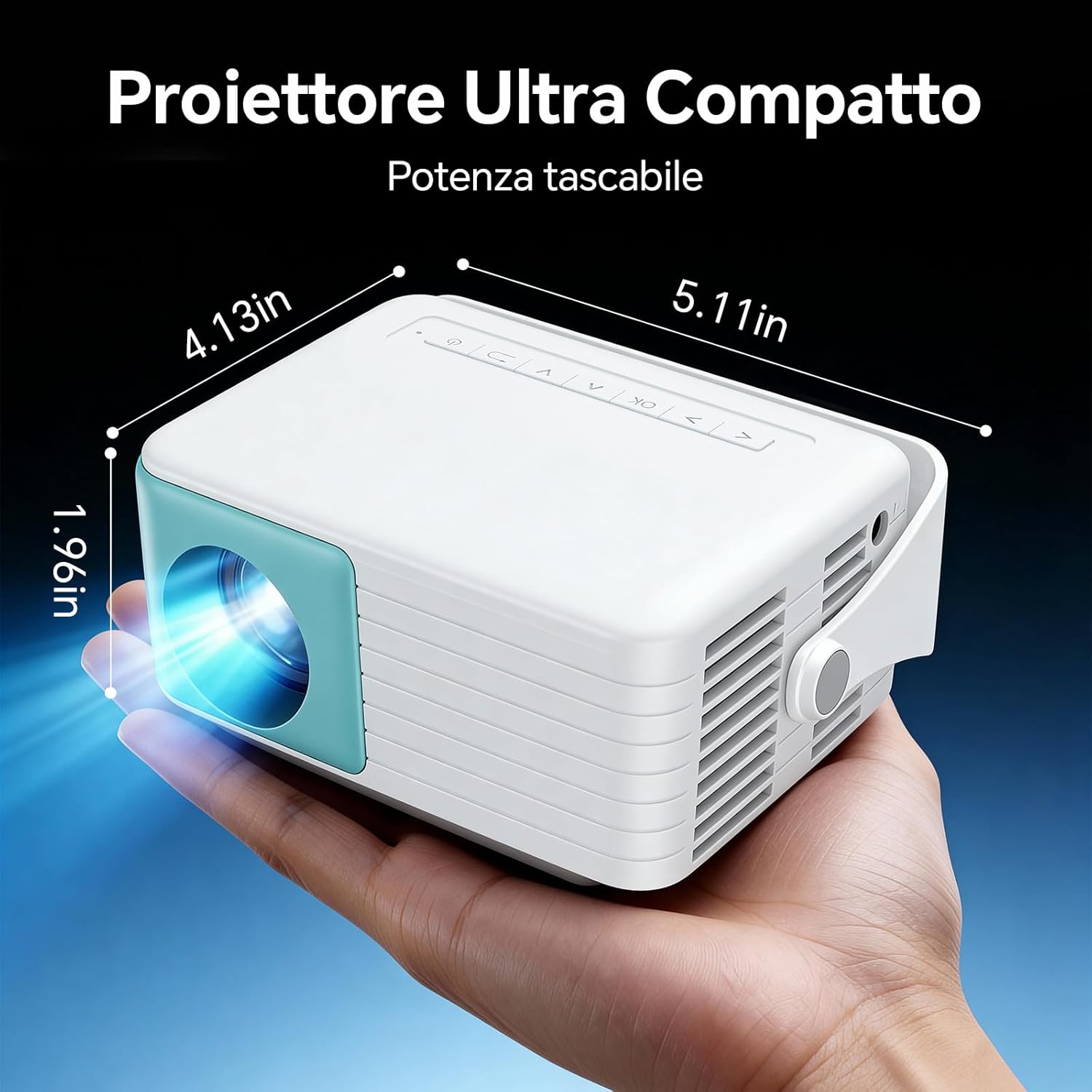 Thumbnail 6 de WOLFANG Proiettore Portatile 1080P FHD per casa