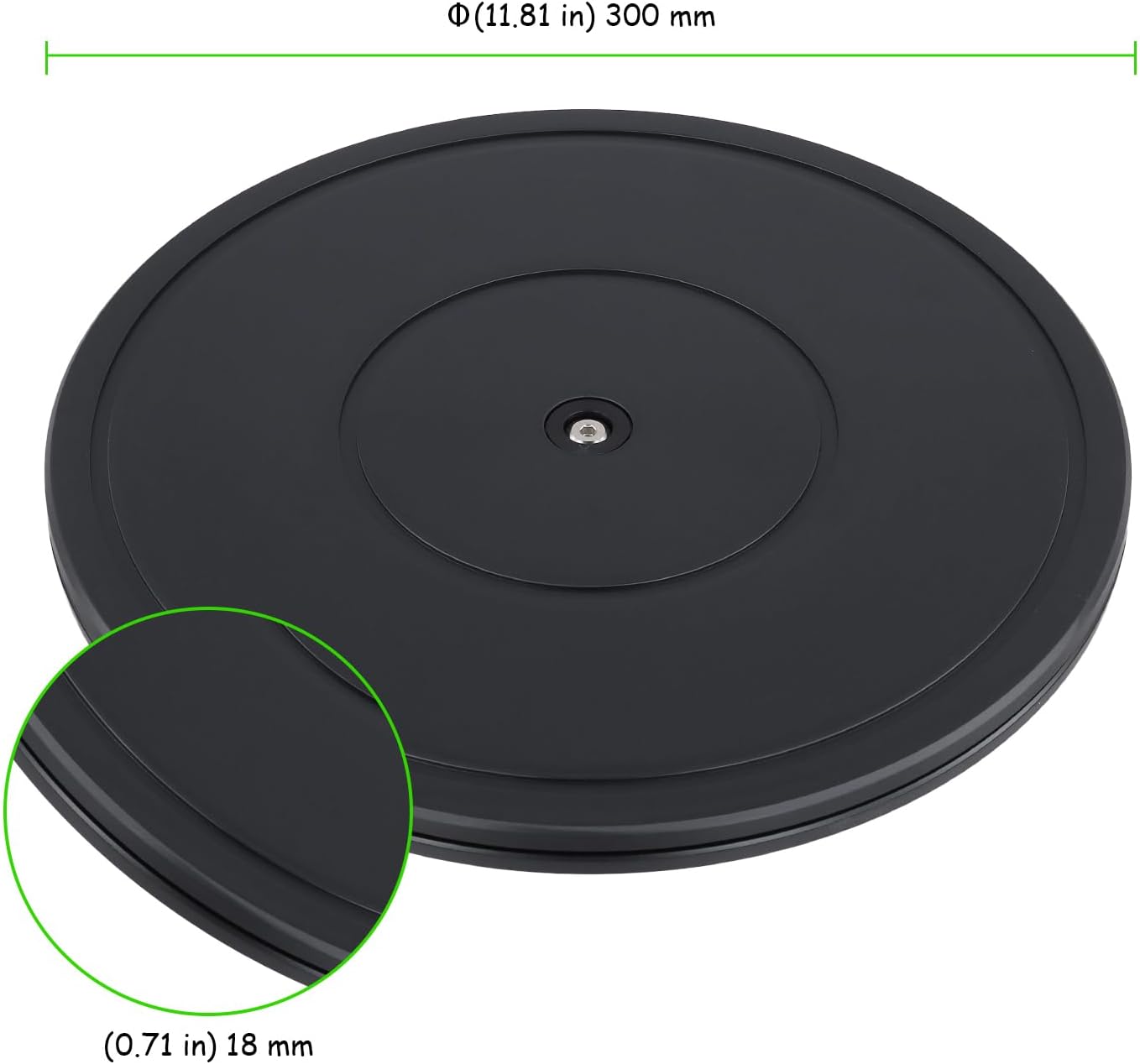 Thumbnail 1 de TAICHEUT 2-Pack 12 Inch Lazy Susan Turntable with Steel Ball Bearings (360° swivel stand)
