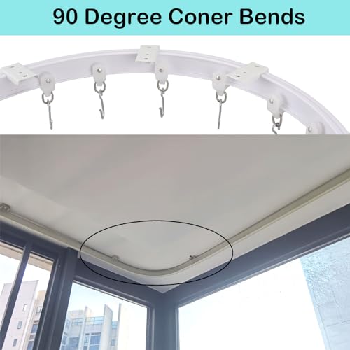 Thumbnail 7 de Yoowish 7M Curtain Rail Ceiling Track – Bendable, Flexible Solution for Room Dividers and Windows