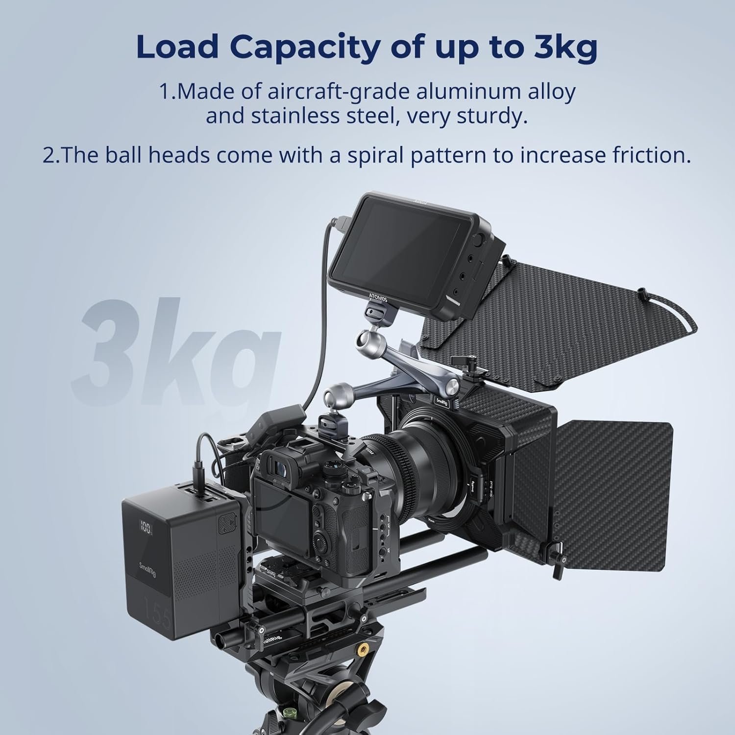Thumbnail 3 de SMALLRIG 4900 11" Rosette Magic Arm 3kg